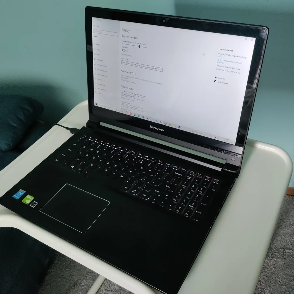 🔌💻LENOVO EDGE 15 Black Laptop with Core i7, Touchscreen, 16GB RAM